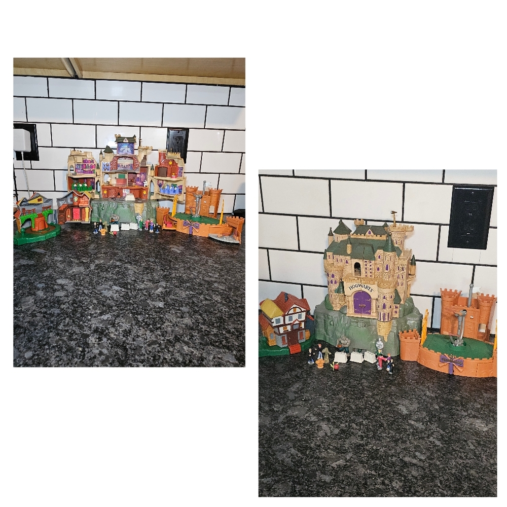 Harry Potter Polly Pocket Vtg 2001 Mattel Playsets Htf Figures Quidditch Read